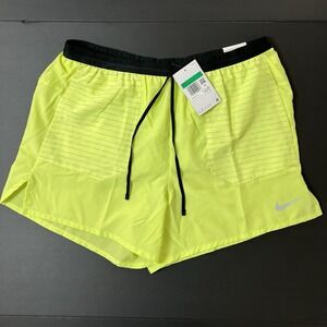 Nike Running Shorts Men's XL Standard Fit 5" Length Volt Athletic Workout NWT